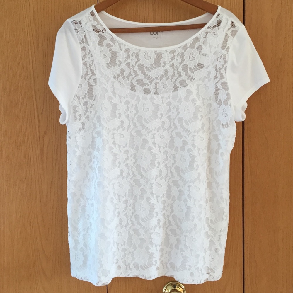 LOFT front-lace T-shirt